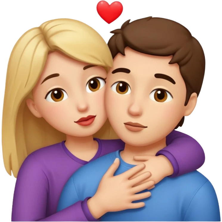 Super kissy face with lots of love and big hug emoji