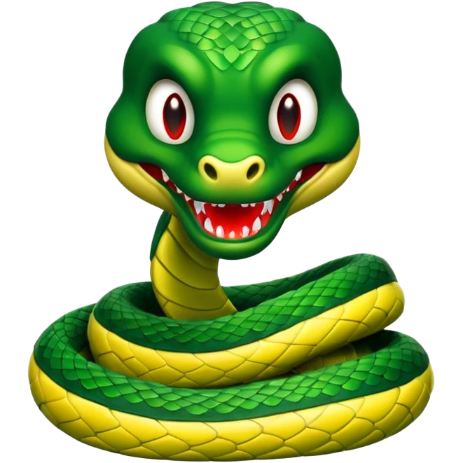 evil snake mascot emoji