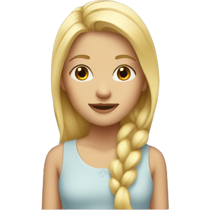 tall blonde girl  emoji