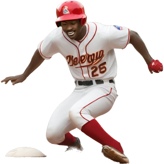 baseball player sliding into second baseb emoji