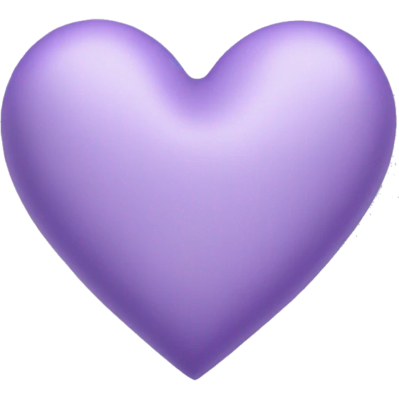 Lavender colored heart emoji