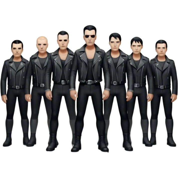 Whole rammstein band standing as a group emoji