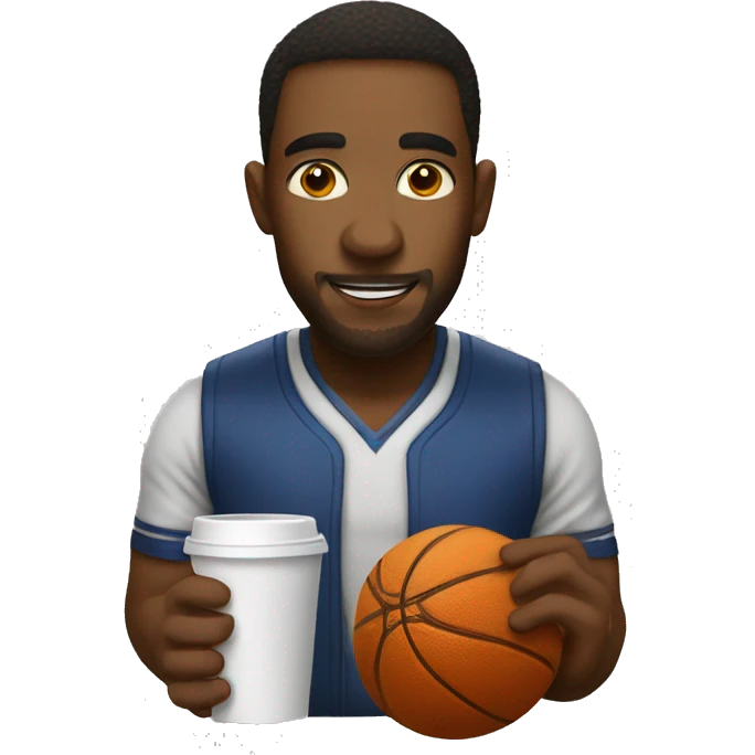 basketball drinks coffee emoji
