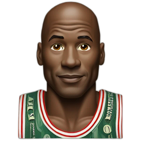 Michael jordan wearing old money clothes emoji