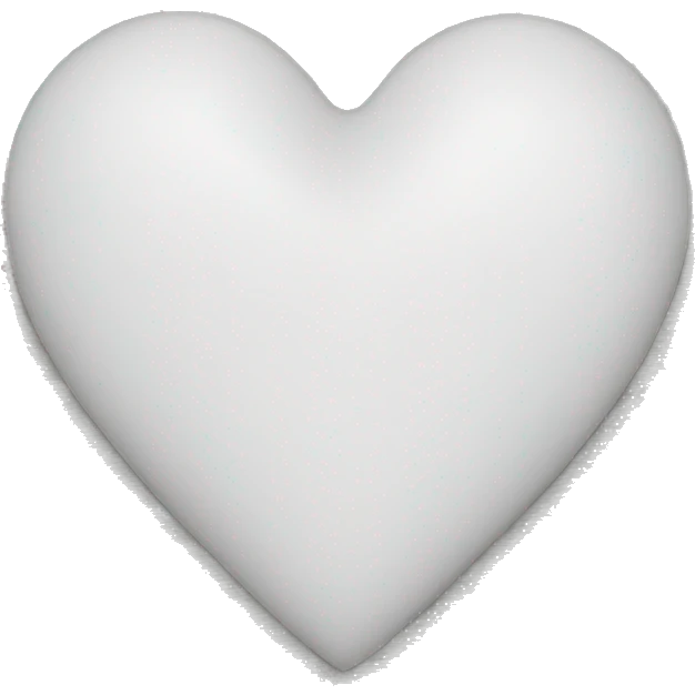White heart emoji