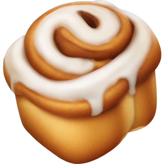 A cinnamonroll with glazing emoji