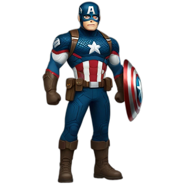 Captain America full body emoji