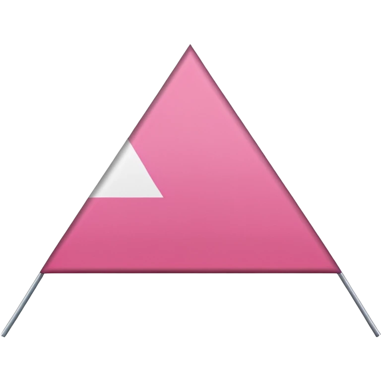 Pink triangle flag emoji