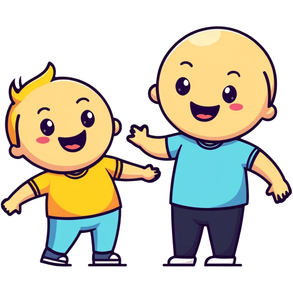 two close friends laughing together emoji