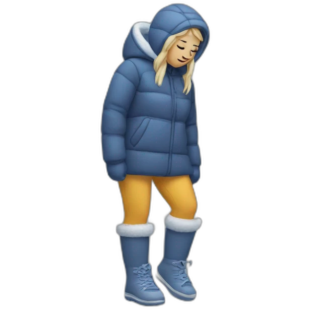 cindy with cold feet emoji