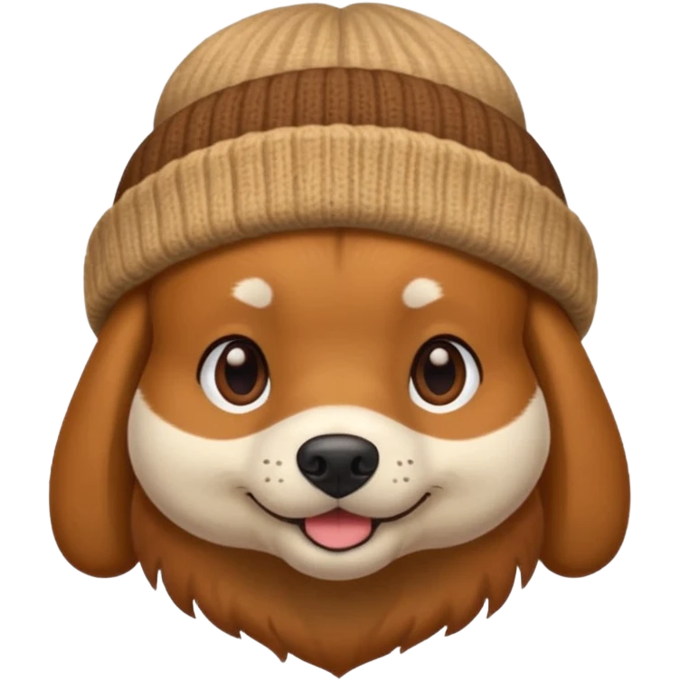 dog with beenie emoji