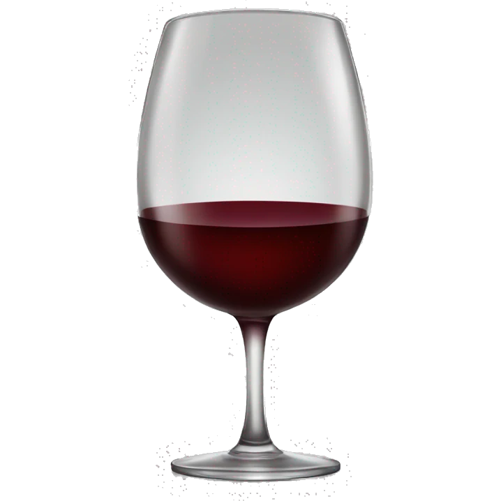 Wine glass with red wine in it emoji
