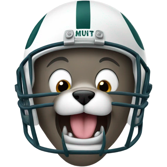  happy cat football helmet emoji