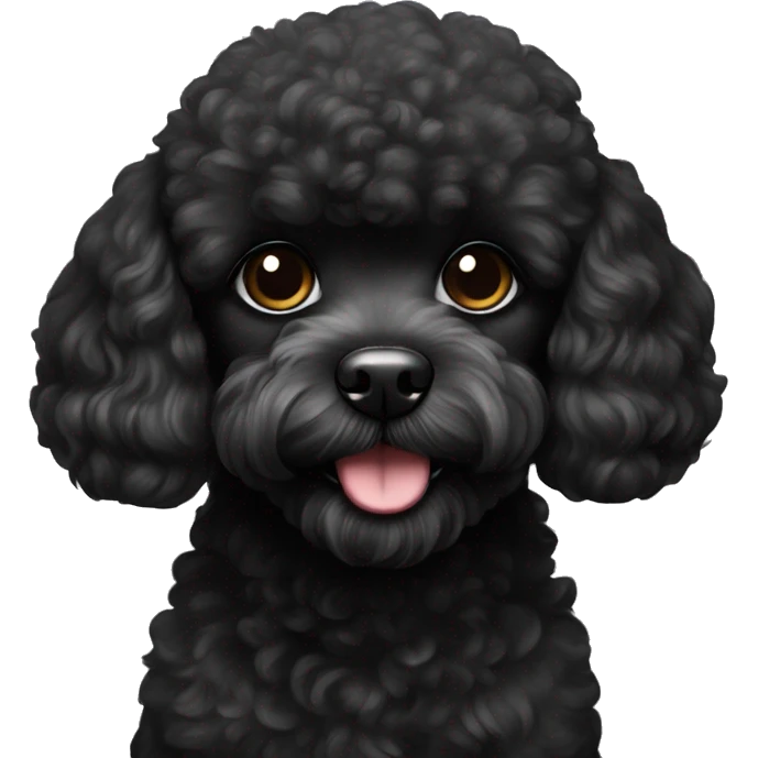 black toy poodle emoji
