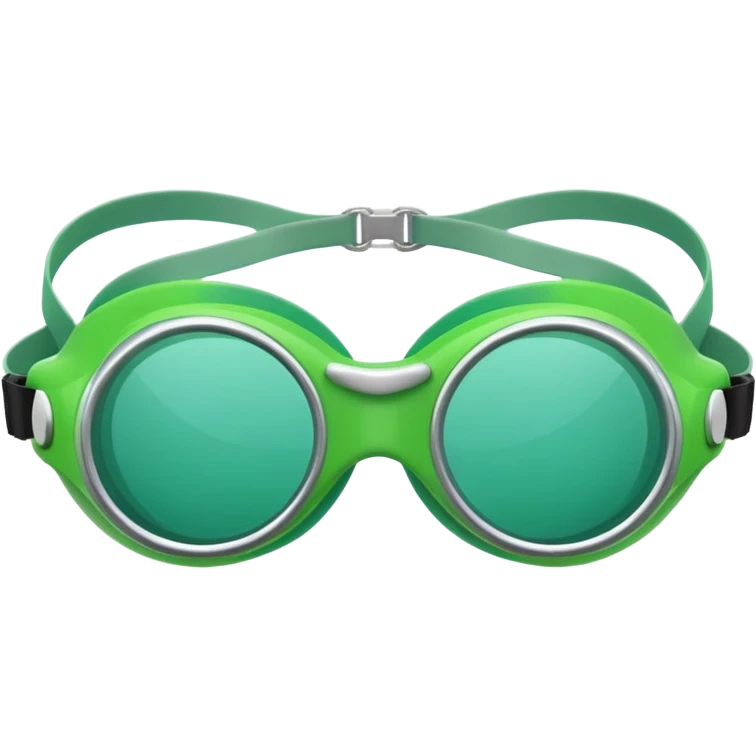 green swim goggles emoji