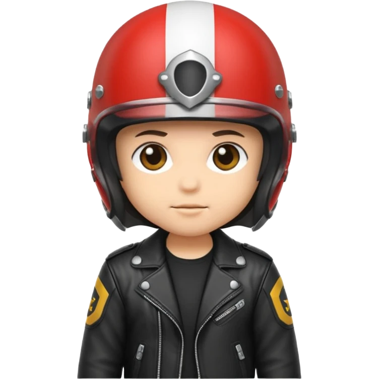 Biker chibi style emoji
