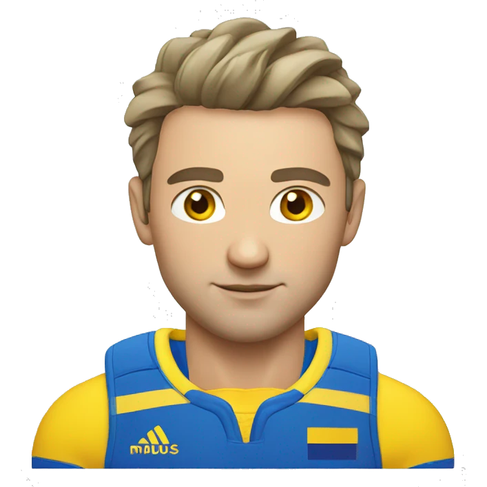 sportsman ukrainian just face emoji