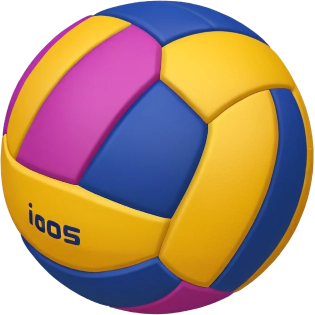 colourfull volleyball emoji