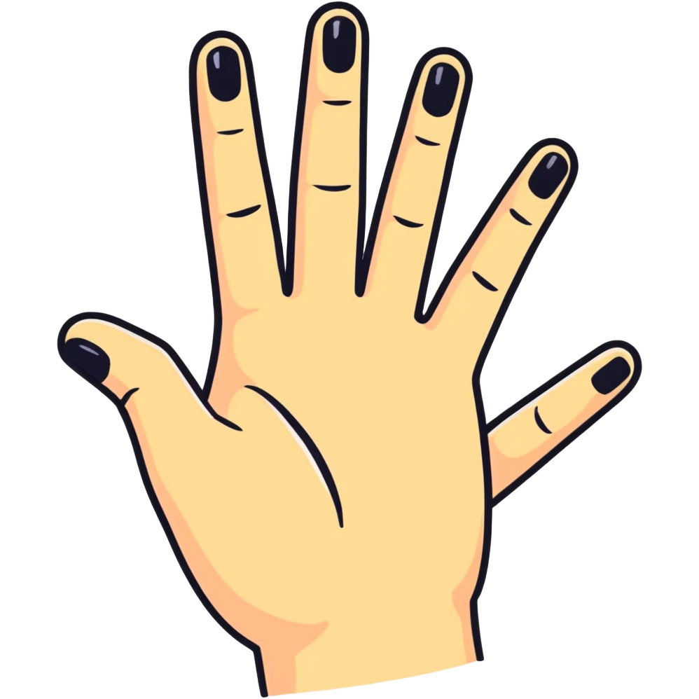 Emoji with fingers inside  emoji