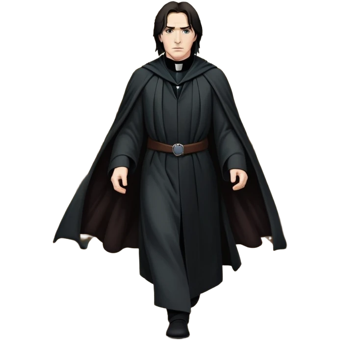 Professor Snape chasing Harry Potter down a hallway emoji