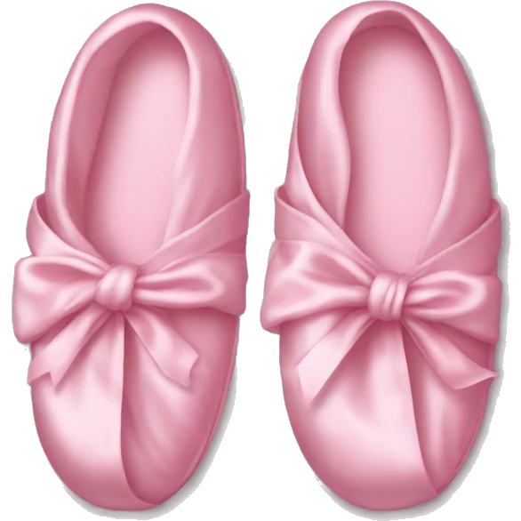 Light pink silk slippers and robe emoji