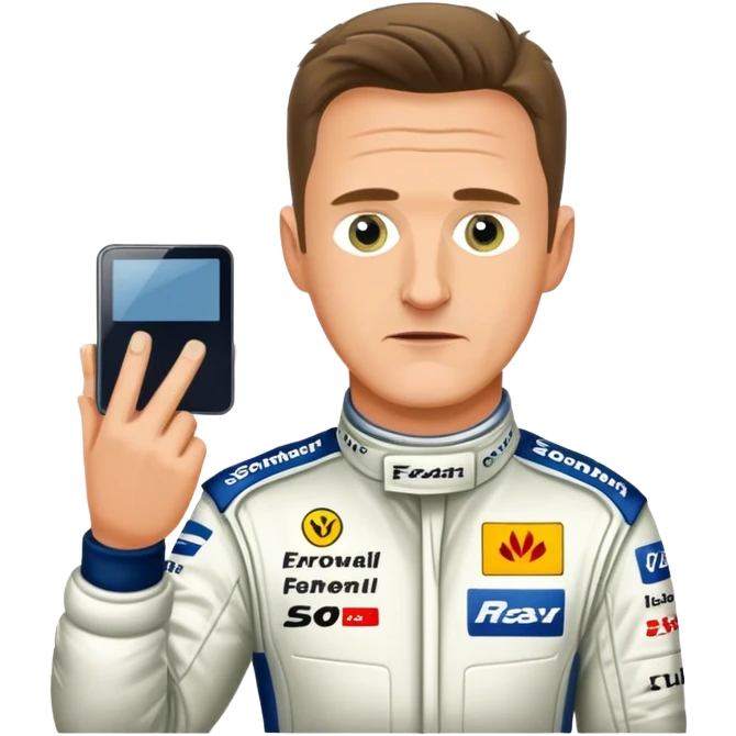 Make an emoji where Ralf Schumacher try to buy my car emoji