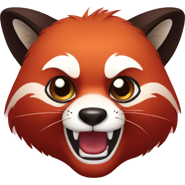 red panda angry emoji
