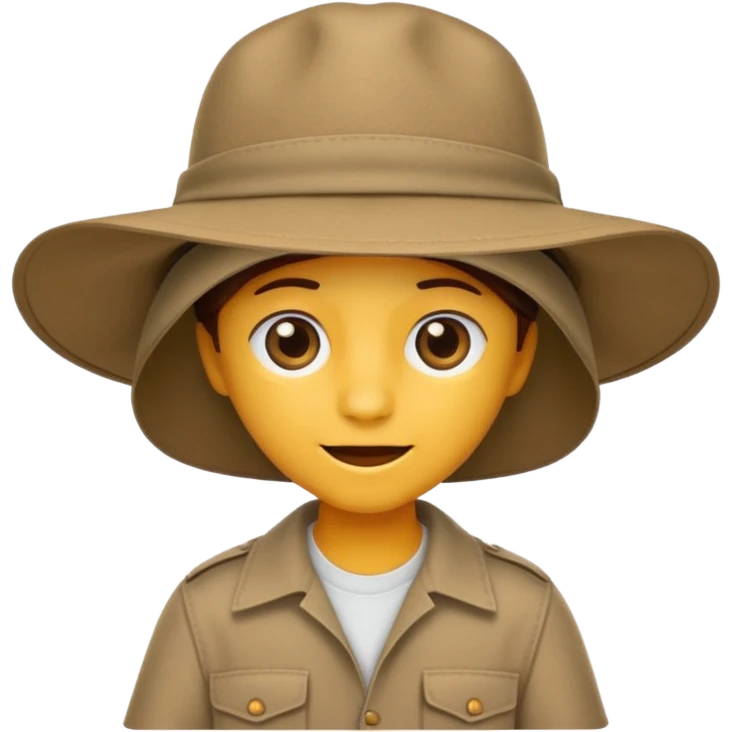 just safari hat no head emoji