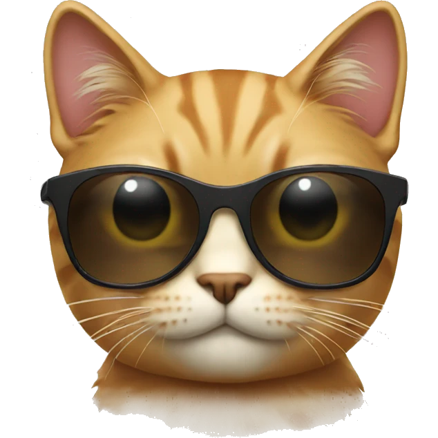 Cat with sunglasses emoji