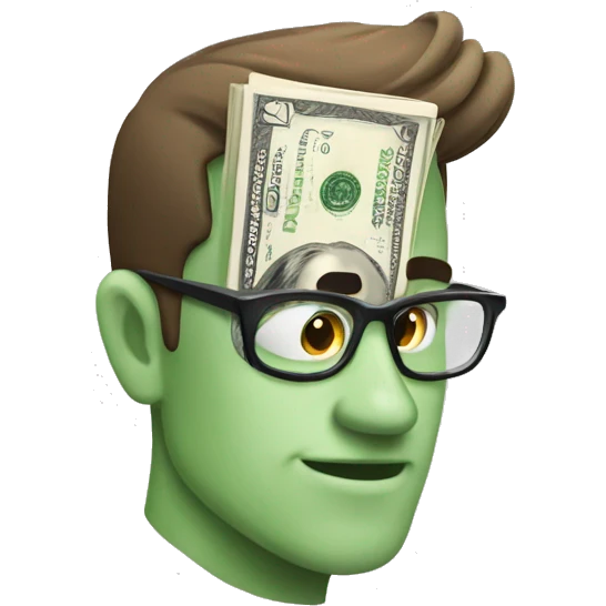 a money read book emoji