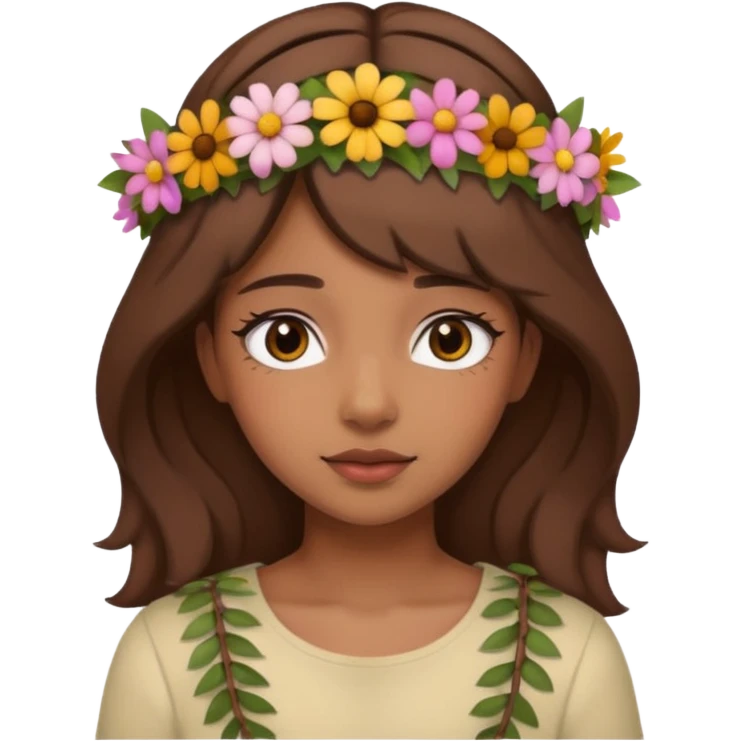 Brown girl aesthetic emoji