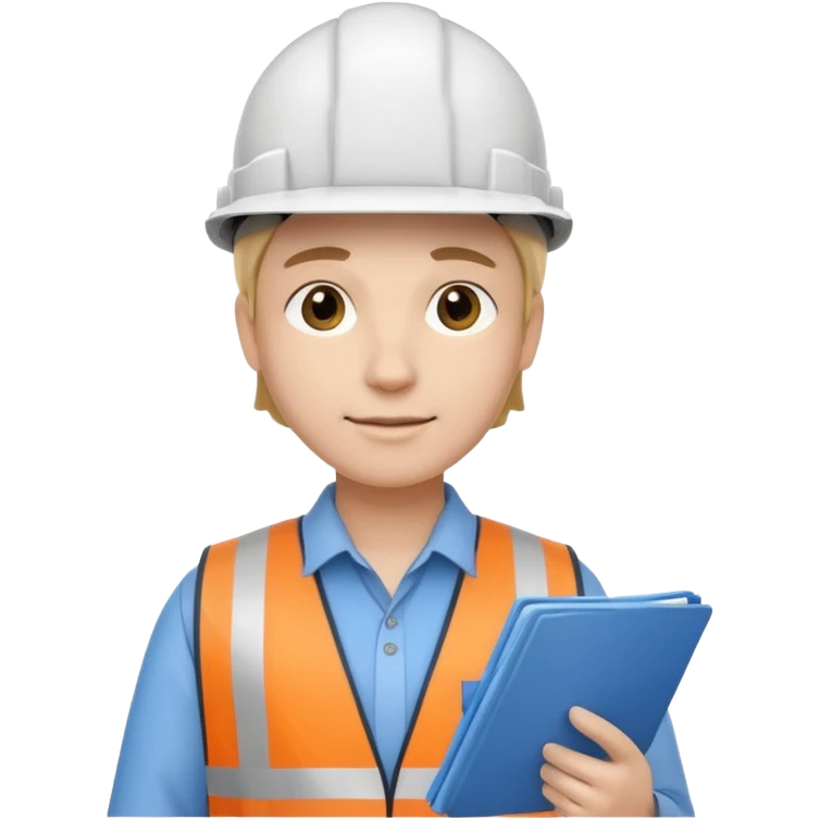 civil engineer with blueprint emoji