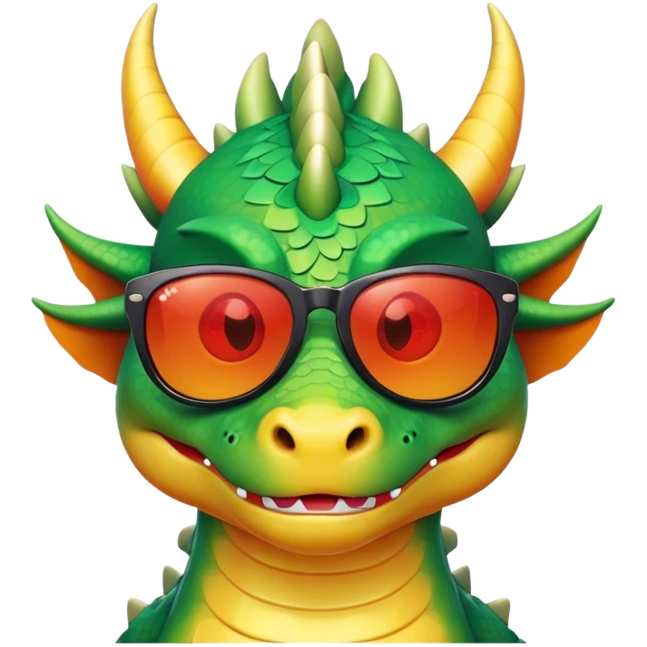dragon wıth sunglasses emoji