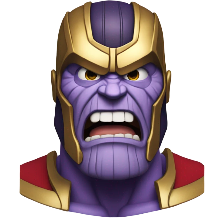Thanos, Santa, screaming emoji