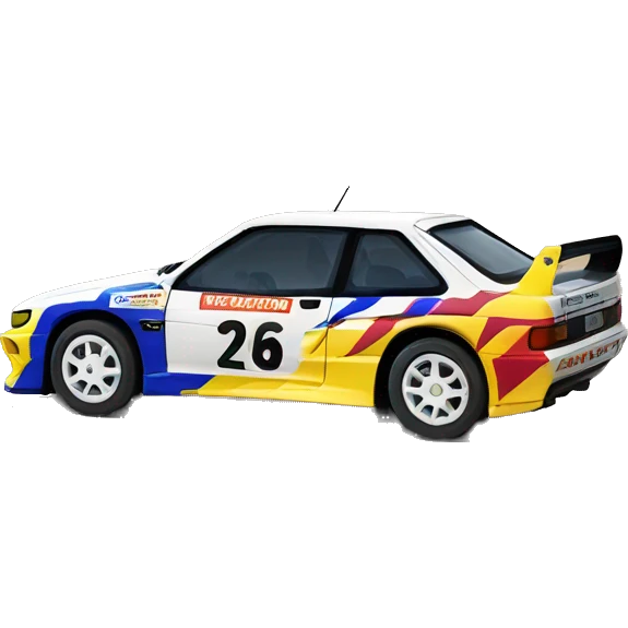 rally car 90s emoji
