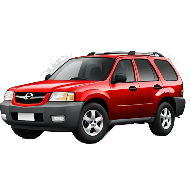 mazda tribute 2001 red side emoji