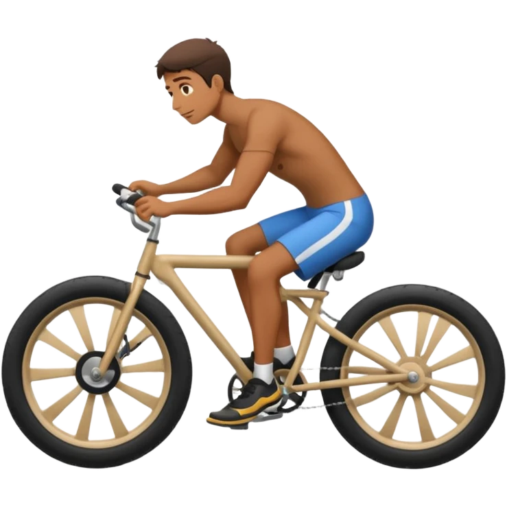 Guy wheeling a surron emoji