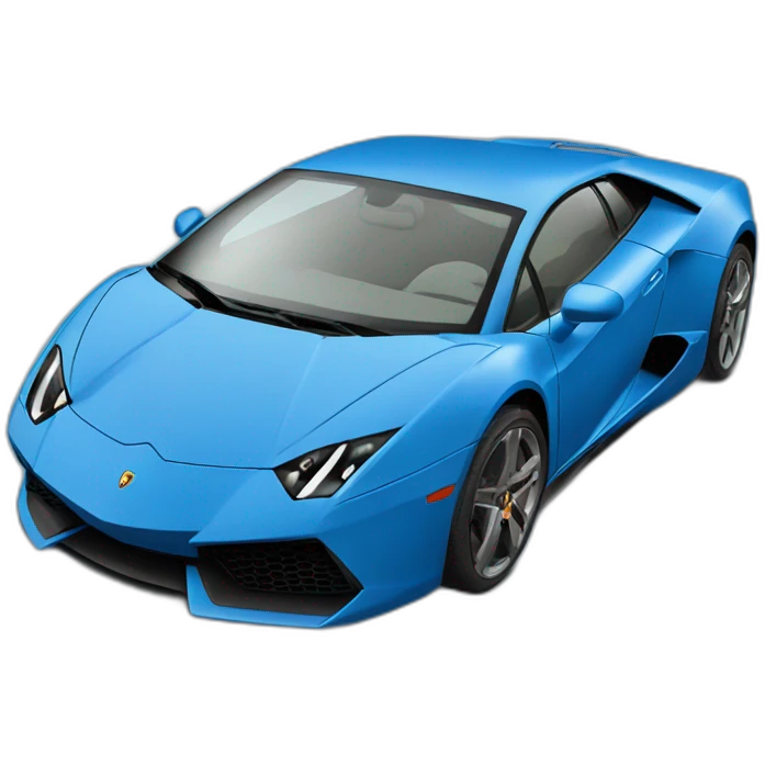 blue lamborgini  emoji