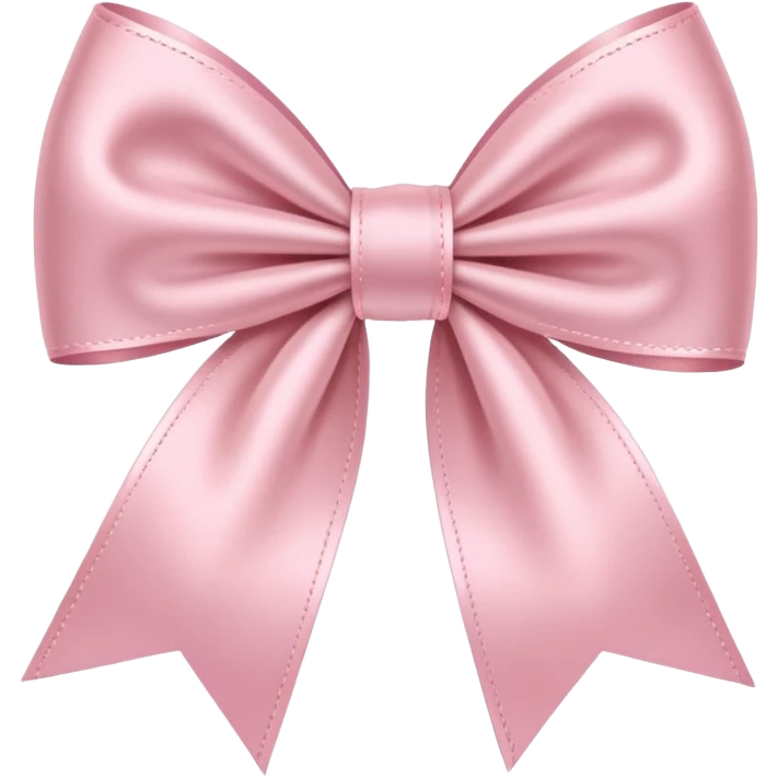 light pink ribbon bow emoji