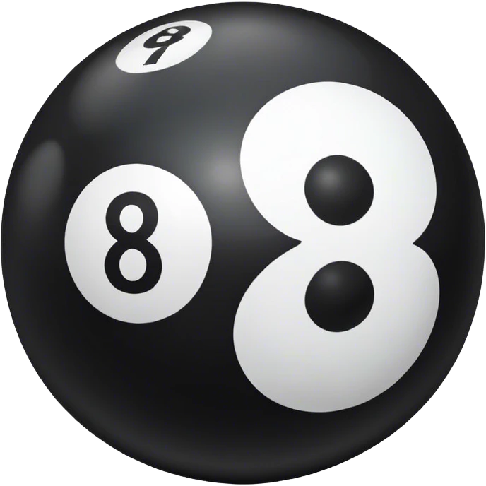 8 ball saying showing money emoji