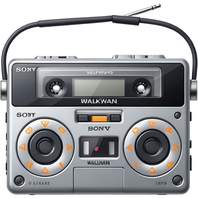 Sony Walkman cassette player emoji