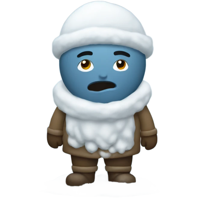 Too much snow emoji