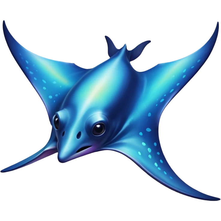iridescent manta ray emoji