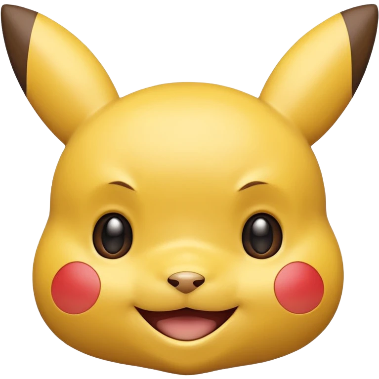 single smiling pikachu face emoji
