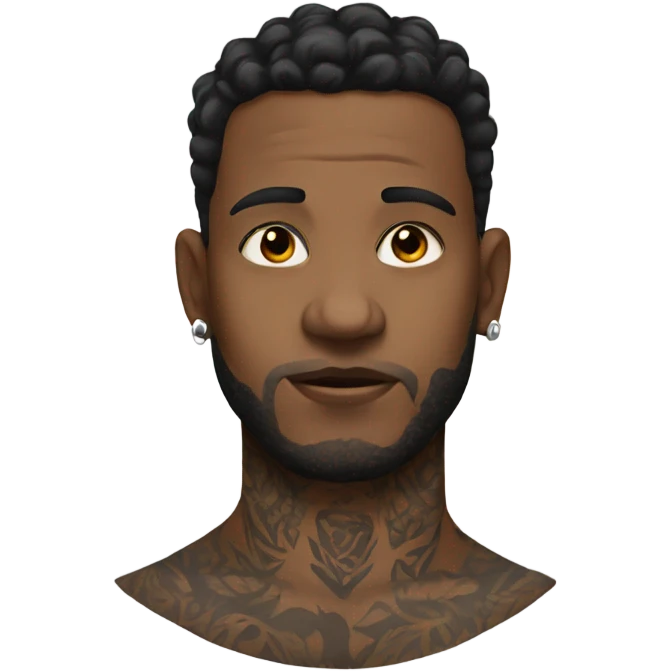 Andrew Tate with neck tattoo emoji