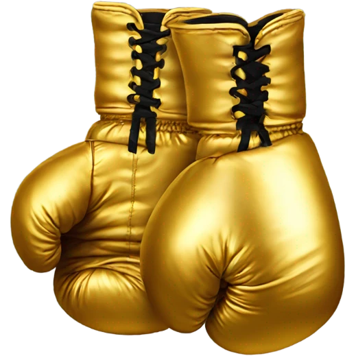 Golden boxing gloves emoji