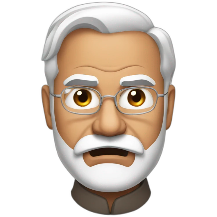 Angry Narendra Modi emoji