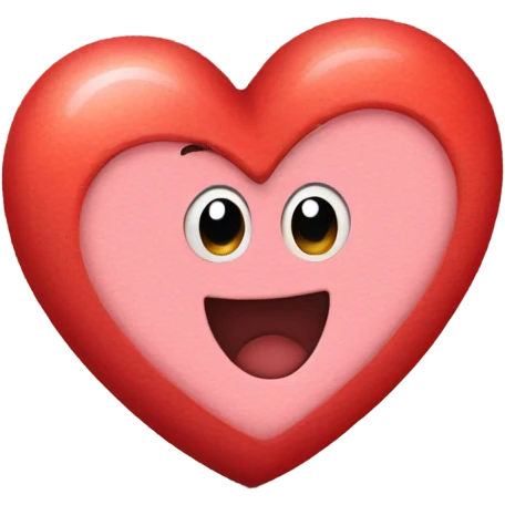 Cute heart with the letter D emoji