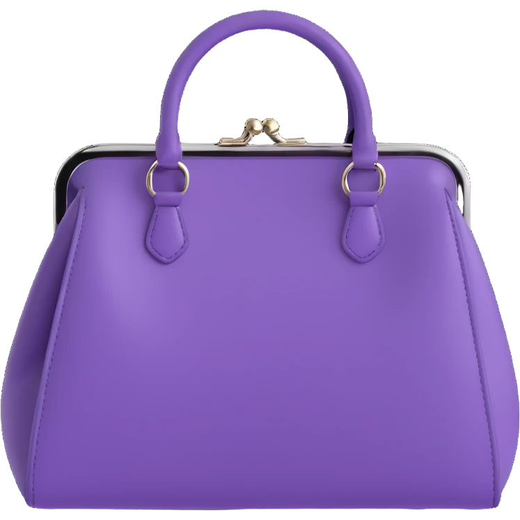 Purple goth purse emoji