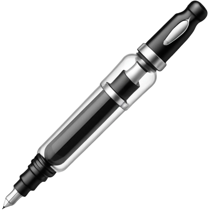 Fountain pen + in bottle emoji